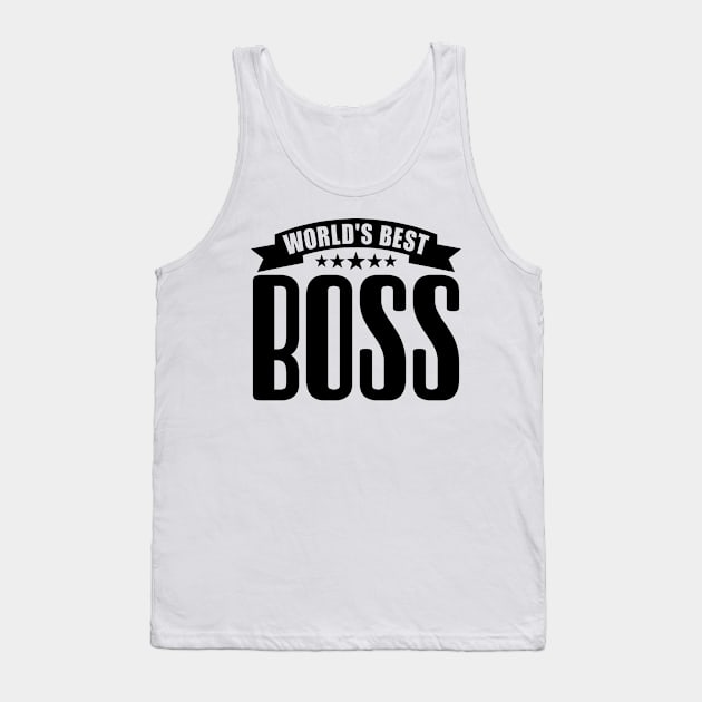 World's Best Boss Tank Top by colorsplash